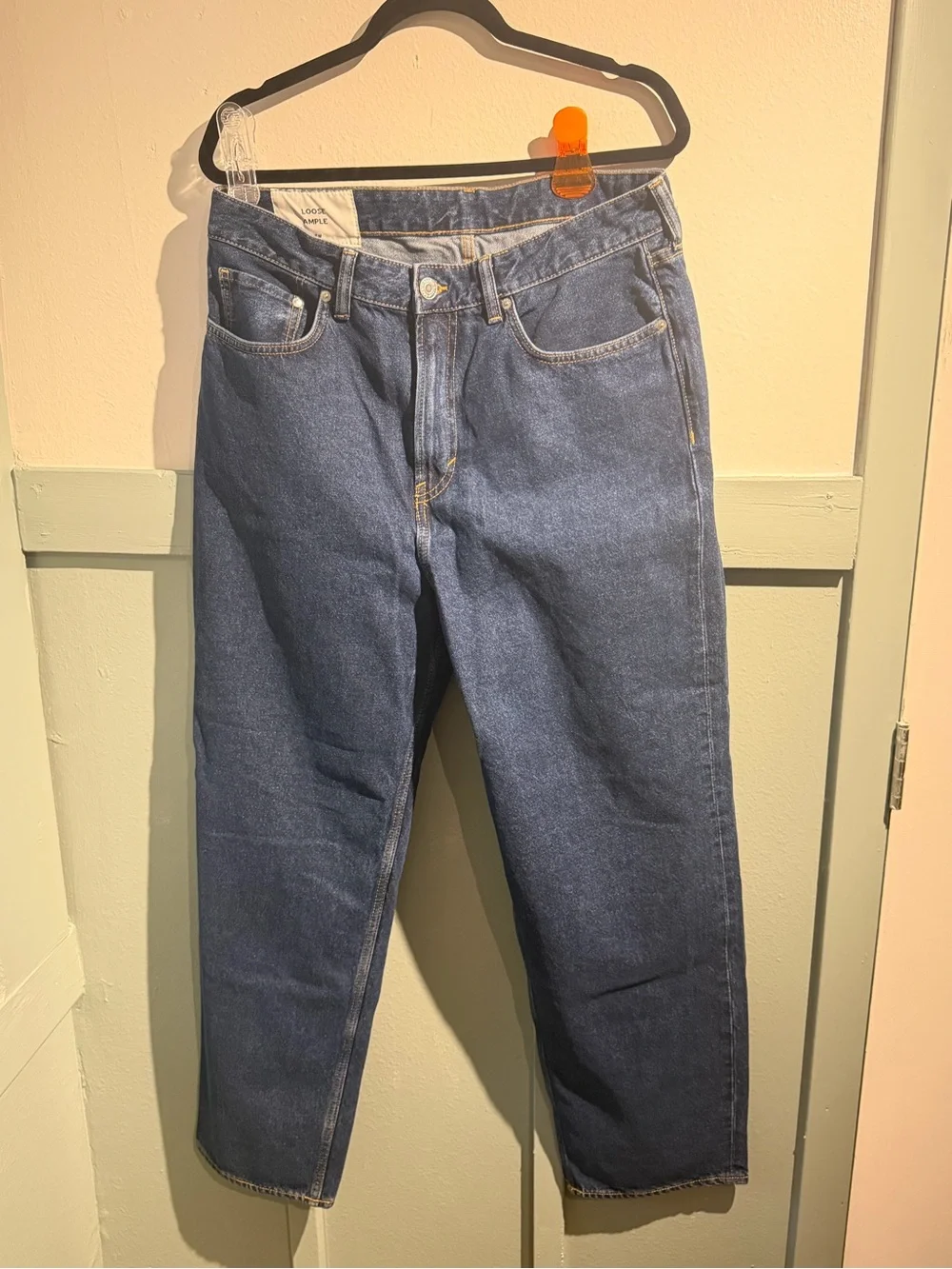 H&M Men's Straight Jeans in Indigo Blue